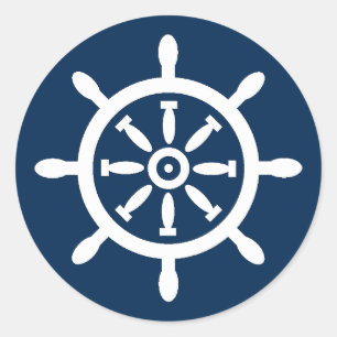 Ship's Wheel Nautical Envelope Seal