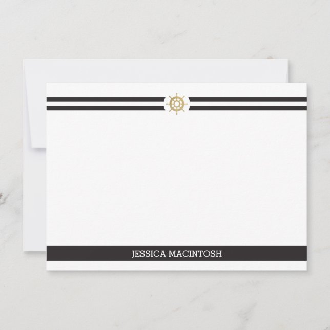 Ships Wheel Note Cards (Front)