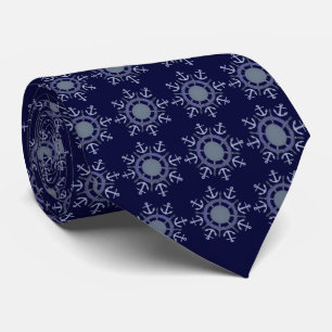 ships wheel sailing tie