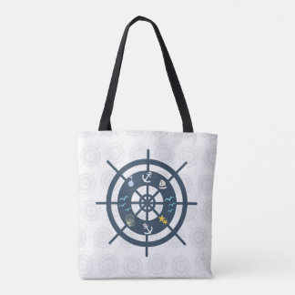 Ship's Wheel Tote Bag