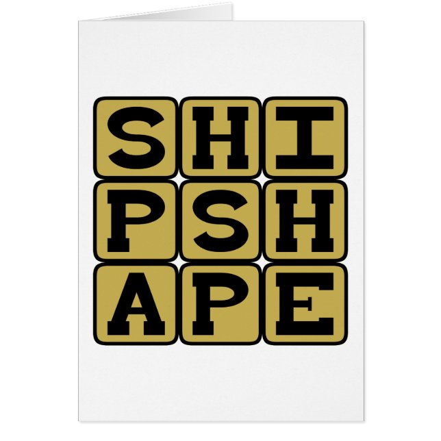 Shipshape, Trim and Neat (Front)