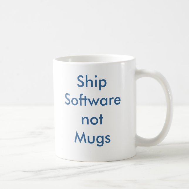 ShipSoftwarenotMugs Coffee Mug (Right)