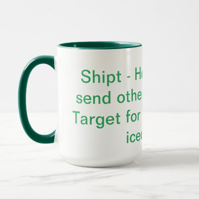 Shipt shopper mug (Left)