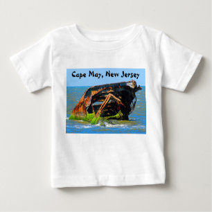 Shipwreck Abstract Blue Baby T-Shirt