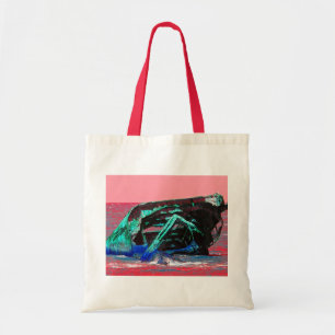 Shipwreck Abstract Pink Tote Bag