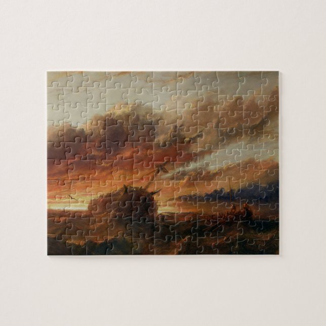 Shipwreck, c.1850 (oil on canvas) jigsaw puzzle (Horizontal)