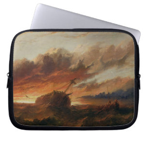 Shipwreck, c.1850 (oil on canvas) laptop sleeve