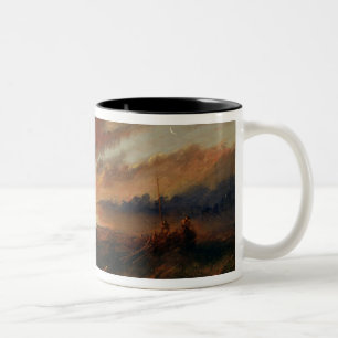 Shipwreck, c.1850 (oil on canvas) Two-Tone coffee mug