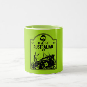 Shipwreck Diving Australia Two-Tone Coffee Mug