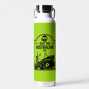 Shipwreck Diving Australia Water Bottle