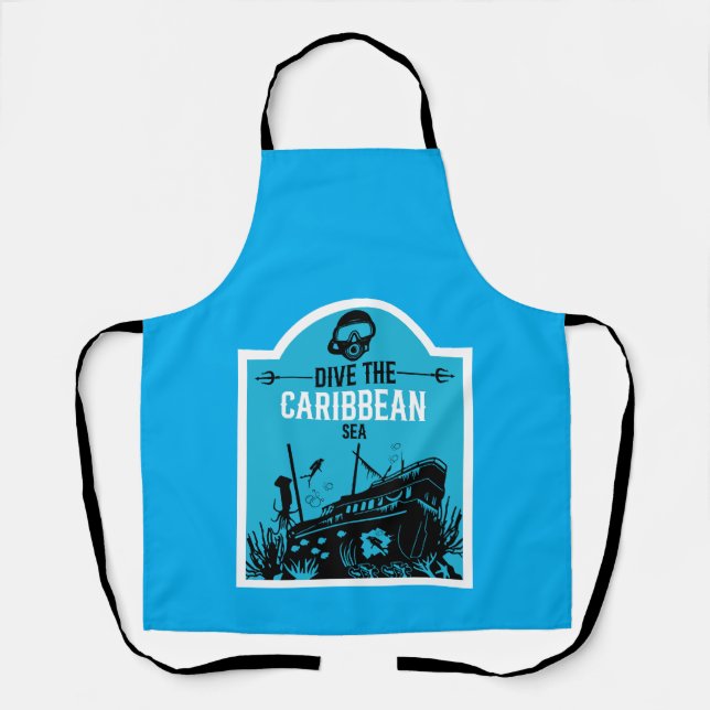 Shipwreck Diving Caribbean  Apron (Front)