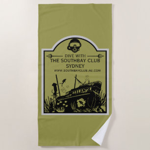 Shipwreck Diving Club Beach Towel