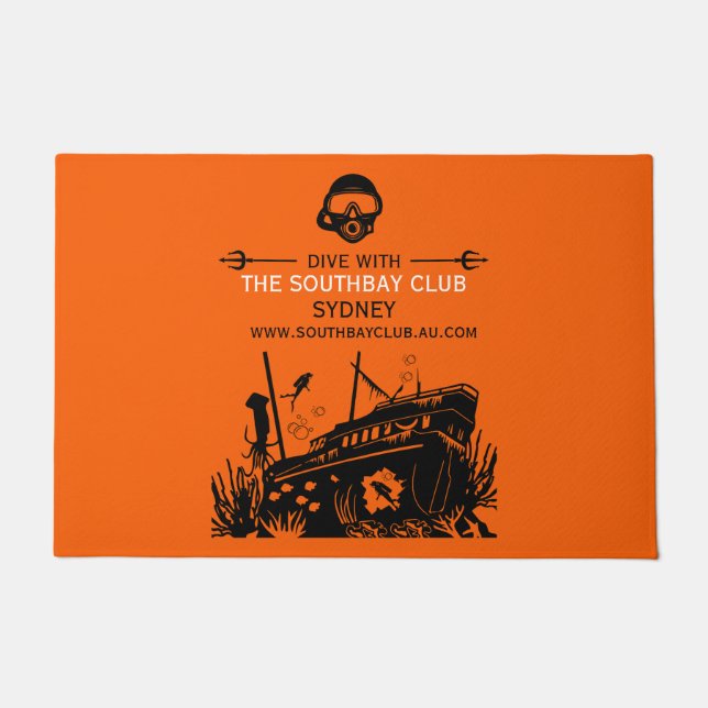 Shipwreck Diving Club Doormat (Front)