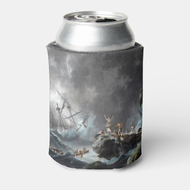 Shipwreck in a Storm 1872 Can Cooler (Can Back)