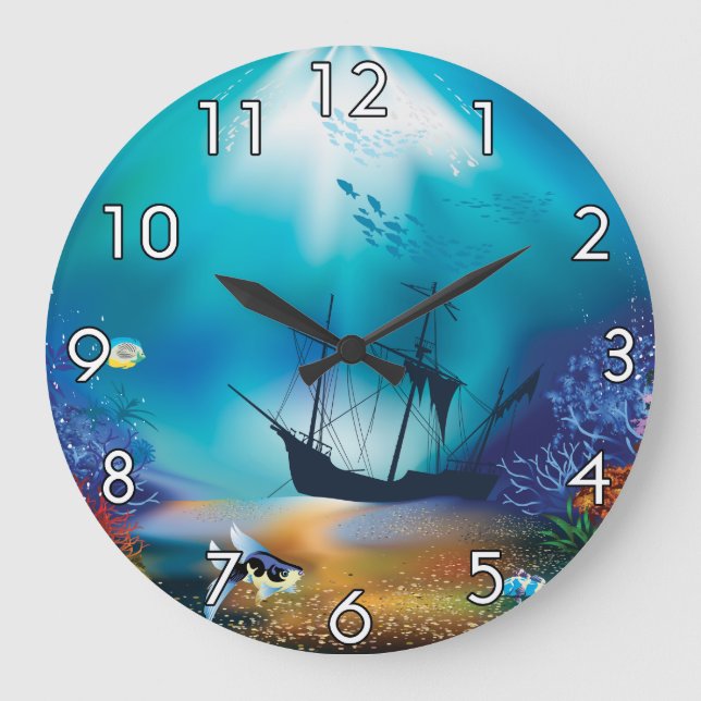 Shipwreck Large Clock (Front)