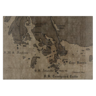 Shipwreck Map Cutting Board