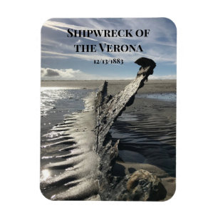 Shipwreck of the Verona, Spiekeroog, East Frisia Magnet