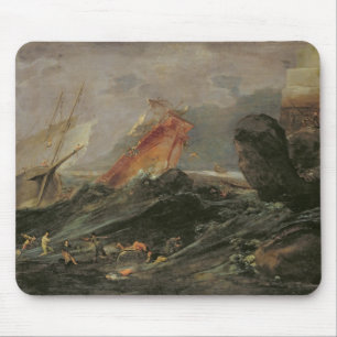 Shipwreck on a Rocky Shore, c.1645-50 Mouse Pad