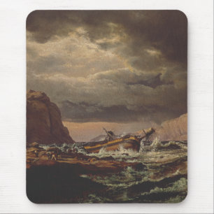Shipwreck on the Norwegian Coast by Johan Dahl Mouse Pad