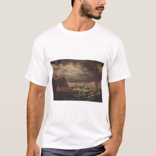Shipwreck on the Norwegian Coast by Johan Dahl T-Shirt
