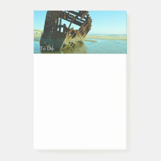 Shipwreck Oregon Coast Photo Post It Note