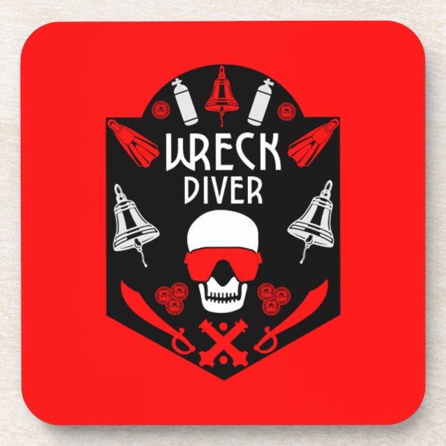 Shipwreck Scuba Divers   Coaster (Front)