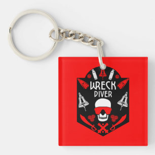 Shipwreck Scuba Divers  Key Ring