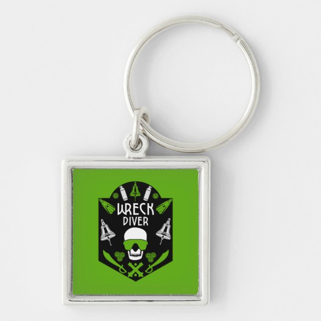 Shipwreck Sea Divers Key Ring (Front)