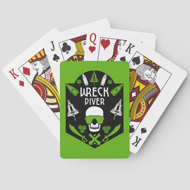 Shipwreck Sea Divers Playing Cards (Back)