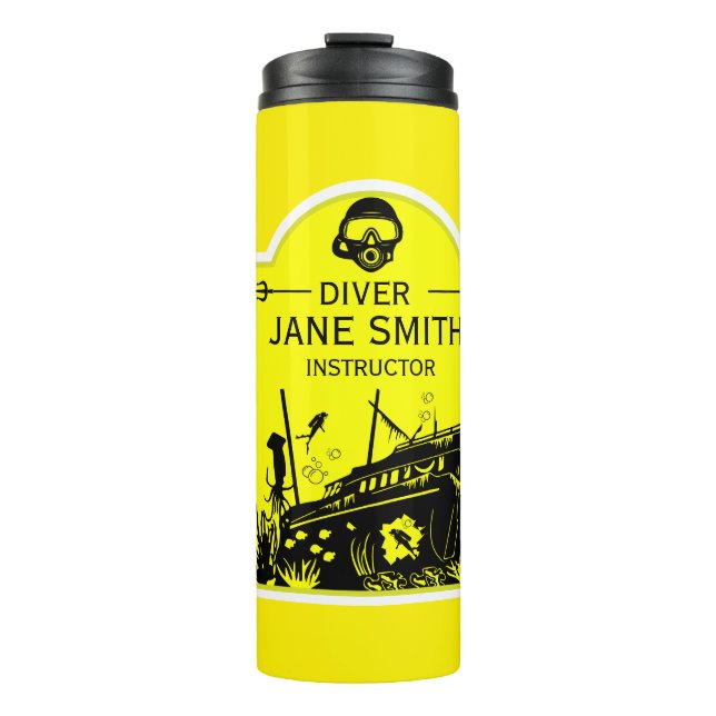 Shipwreck Sea Divers Thermal Tumbler (Front)