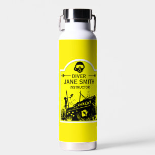 Shipwreck Sea Divers Water Bottle
