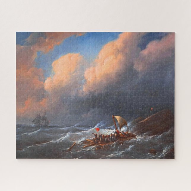 Shipwreck Survivors on a Raft Jigsaw Puzzle (Horizontal)
