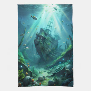 Shipwreck Tea Towel