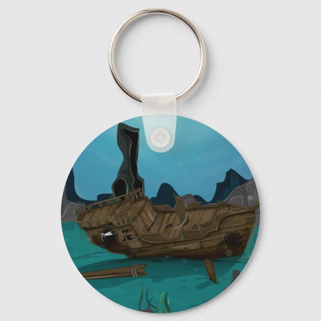 Shipwreck underwater key ring (Front)