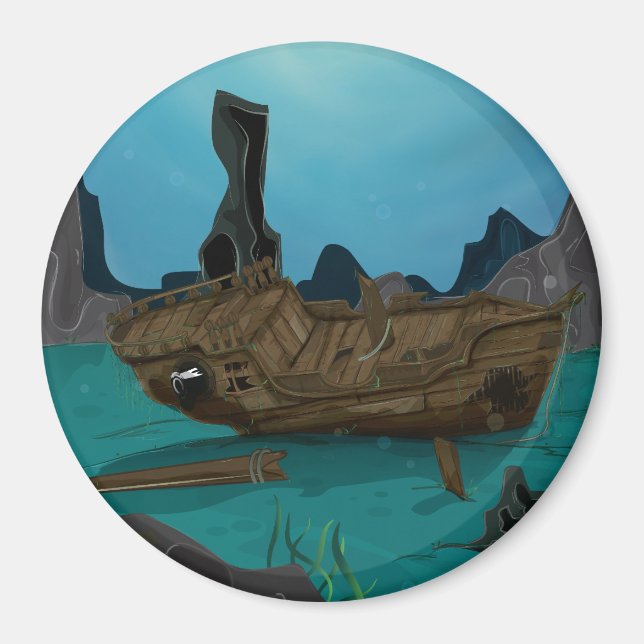 Shipwreck underwater magnet (Front)