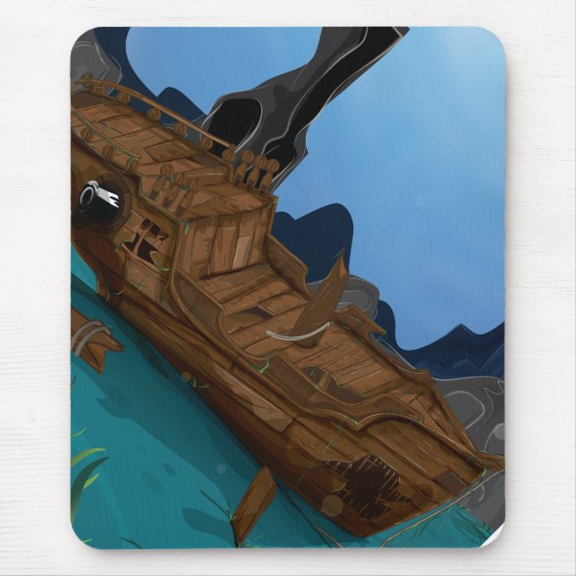 Shipwreck underwater mouse pad (Front)