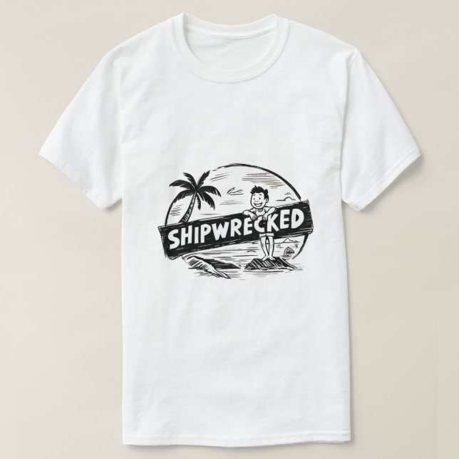 Shipwrecked Adventure T-Shirt (Design Front)