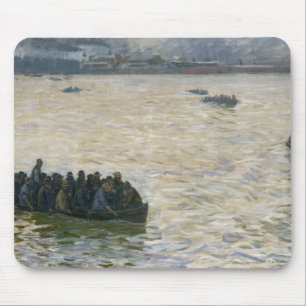 Shipyard Workers Returning Home on the Elbe Mouse Pad