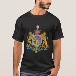 Shir o khorshid iran pahlavi flag lion and sun T-Shirt