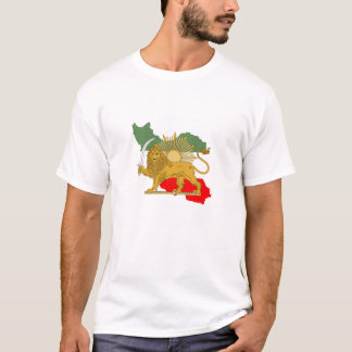 Shir o Khorshid - Lion and Sun - Persia Iran Flag T-Shirt