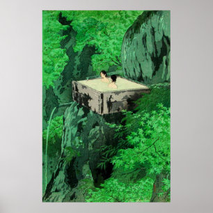 Shirahone Hotspring Shinshu Kasamatsu Shiro 1935 Poster