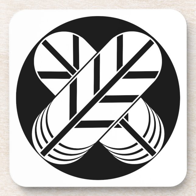 Shirakawa hawk feathers coaster (Front)