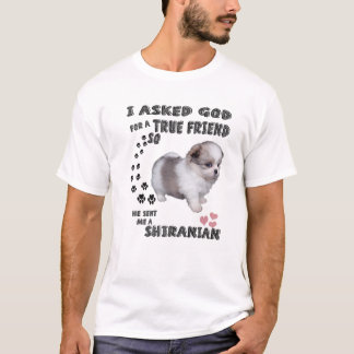 Shiranian Quote Mum, Shih-Pom Dad Costume, Cute Po T-Shirt