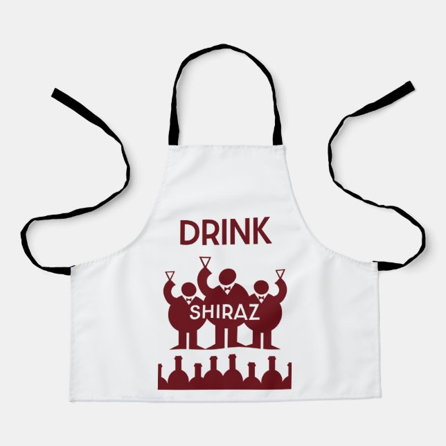 Shiraz Wine Drinkers Apron (Front)