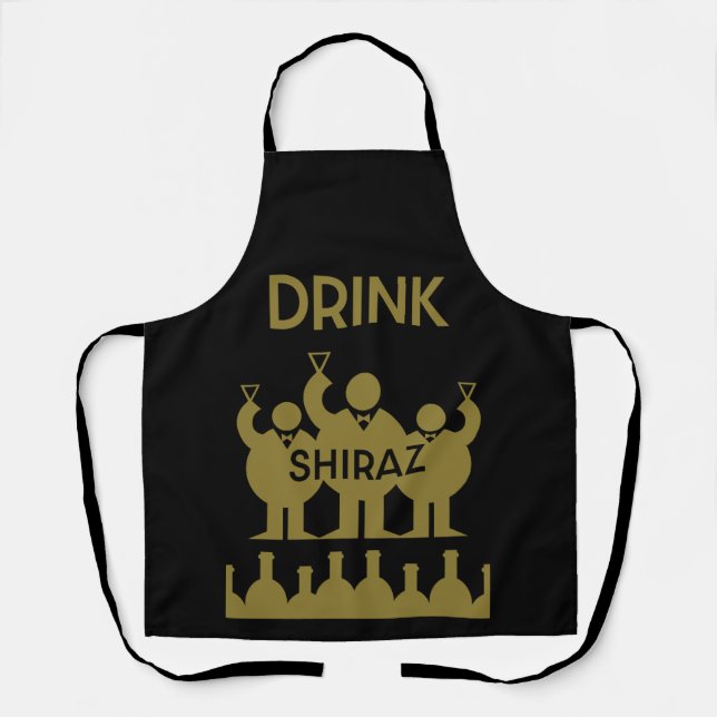 Shiraz Wine Drinkers Apron (Front)