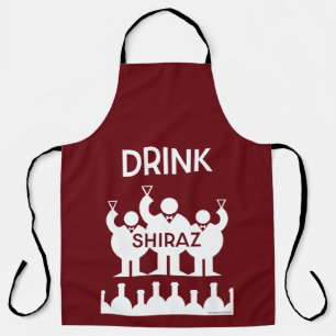 Shiraz Wine Drinkers Apron
