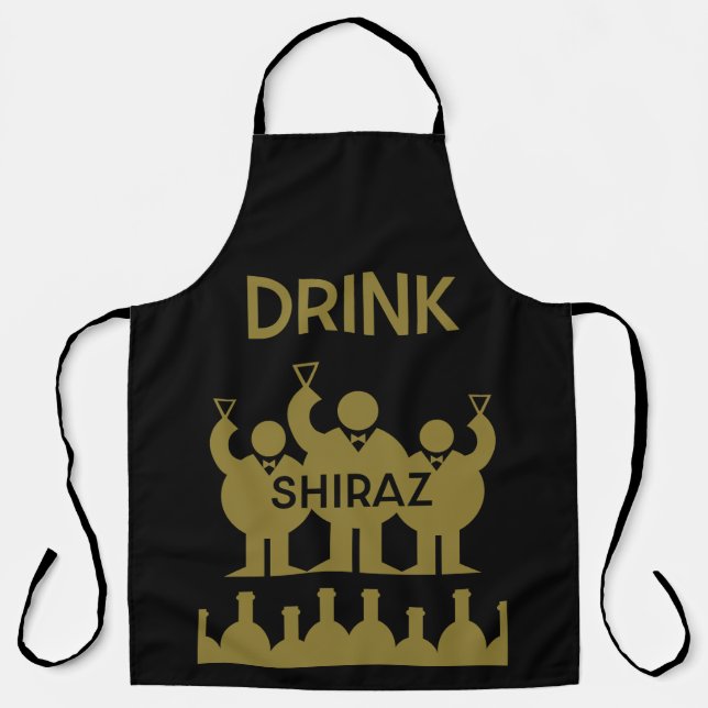 Shiraz Wine Drinkers Apron (Front)