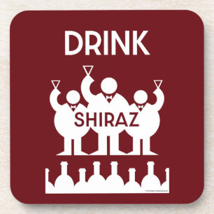 Shiraz Wine Drinkers Coaster