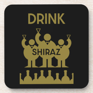 Shiraz Wine Drinkers Coaster
