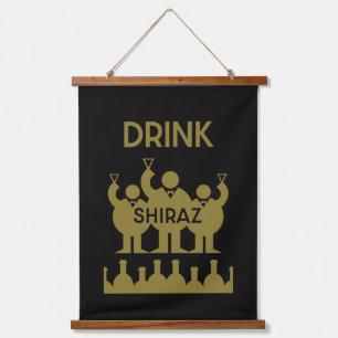 Shiraz Wine Drinkers Hanging Tapestry